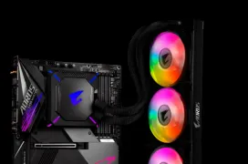 La placa base Gigabyte Z490 AORUS MASTER WATERFORCE viene con un kit RL AIO incorporado que cubre hasta los VRMs