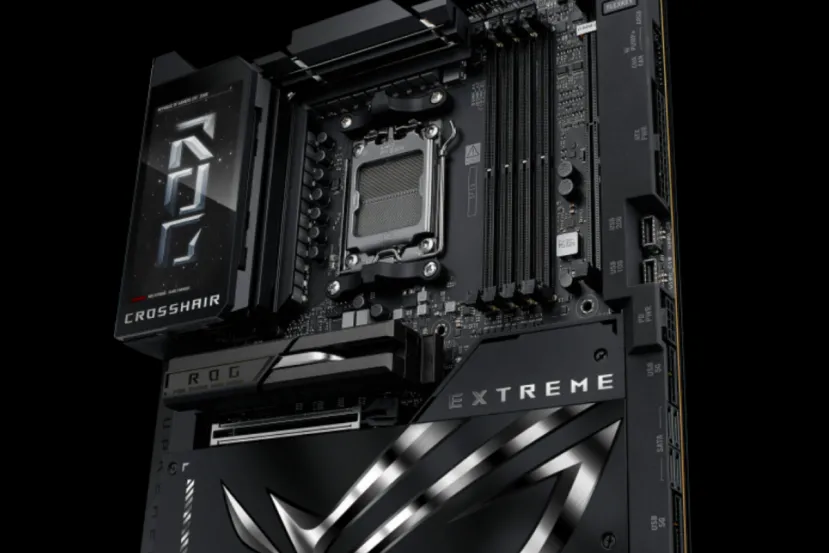 La ASUS ROG Crosshair X870E Extreme ya es oficial con su panel LCD deslizante y un precio de 1.189 euros