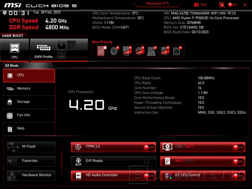 Geeknetic MSI MAG B650 TOMAHAWK WIFI Review 24