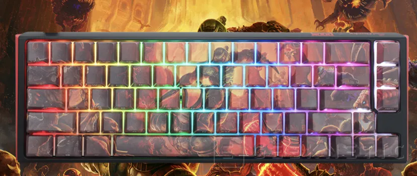 Geeknetic Ducky lanza un teclado mecánico con diseño del DOOM 2