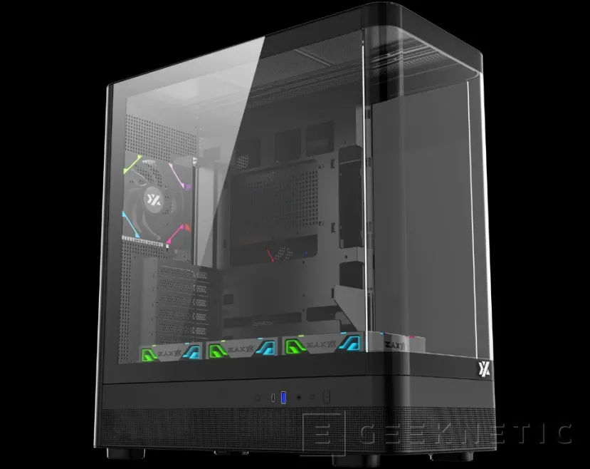 Geeknetic El fabricante XYZ nos presenta este COMPUTEX 2025 su nueva línea de cajas, modelos panorámicos con pantalla LCD en color blanco y negro 4